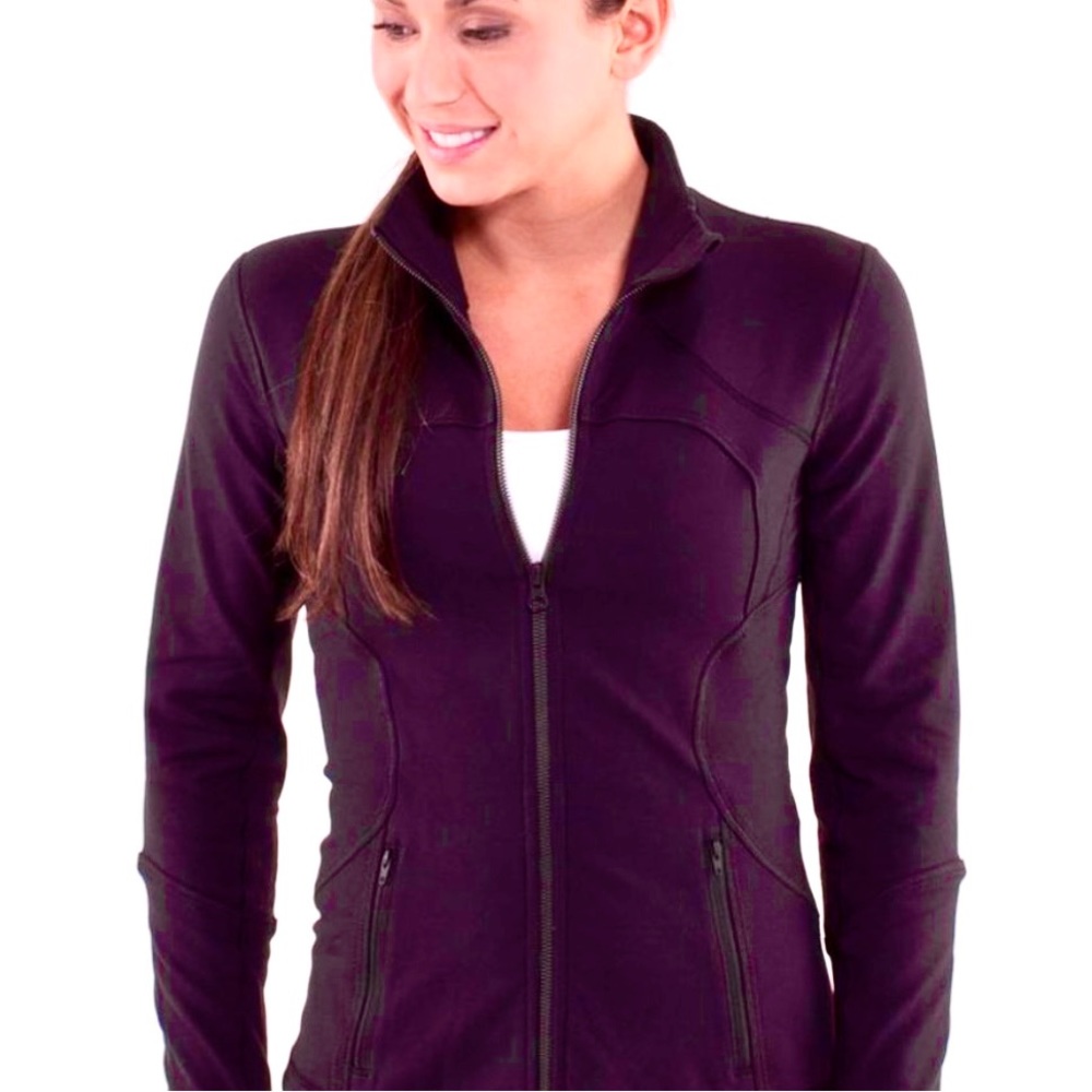 Lululemon Funnel Neck Scuba Deep, Wine color. Size 8.